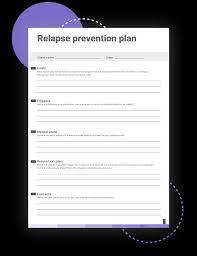 Free Printable Relapse Prevention Worksheets