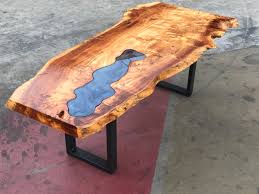 Each dining table, conference table, and coffee table is custom made to order using the world's finest reclaimed wood, italian stone, american steel, and tempered starphire glass. Live Edge Tables Pasadenaville Live Edge Wood Slab Tables And Furniture Los Angeles California