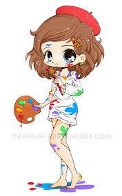 Artist Chibi Commission By Yampuff On Deviantart Cute Animal Drawings Kawaii Chibi Kawaii Chibi