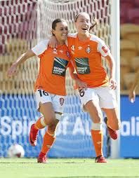 The official account of the westfield #wleague ⚽️ the home of australia's premier women's football competition. Brisbane Player Hayley Raso Left Celebrates Her Goal With Team Mate Celeste Boureille During The Round 14 W League Match Between The Brisbane Roar And Canberr