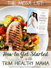 the mega list of getting started with trim healthy mama