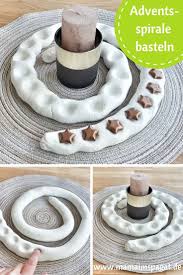 Einfach Minimalistisch Und Schick Adventsspirale Basteln Und Mit Kindern Gestalten Mama Im Spagat Advent Und Weihnachten Basteln Adventskranz Selber Machen Einfach Kinder Basteln Einfach