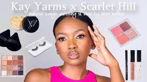 Kay Yarms x Scarlet Hill makeup range unboxing + review| Step by step  tutorial| Super Affordable!