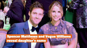 Vogue williams and spencer matthews have revealed their baby girl's unique name, and released the first adorable photos of her 🥰 closer. Spencer Matthews And Vogue Williams On New Child Video Dailymotion