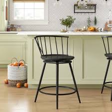Pin By Tiffany Volker On Home Decor In 2020 Bar Stools Swivel Bar Stools Farmhouse Bar Stools
