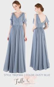 V Neck Long Chiffon Bridesmaid Dress With Flutter Sleeves Tbqp466 Chic Bridesmaid Dresses Bridesmaid Dresses Long Chiffon Bridesmaid Dresses