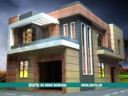 5 Marla House Front Design In Pakistan I 3d View Waris House Front House Front Design House Viewing