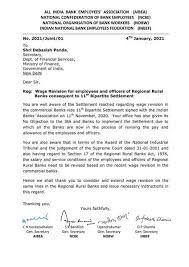 Bank wage revision meeting dated 18 october 2019 full details with circular. Wage Revision For Employees And Officers Of Regional Rural Banks Consequent To 11th Bipartite Settlement Central Govt Employees 7th Pay Commission Staff News