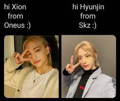 Kpop Meme In 2021 Hair Meme Hyunjin Long Hair Hyunjin Blonde