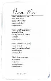 Over Me Cindy Smith Words Poems Beautiful Poem A Day