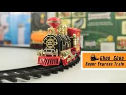 Choo Choo Super Express Train With Smoke Emission Track Set Sound Light Bestoys Youtube