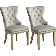 Clihome Set Of 2 Zb Dining Chair Contemporary Velvet Upholstered Parsons Chair Wood Frame Lowes Com Dining Chairs Velvet Dining Chairs Upholstered Chairs