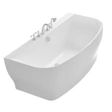 Anzzi Bank 5 41 Ft Acrylic Flatbottom Non Whirlpool Bathtub In White Ft Az112 In 2020 Whirlpool Bathtub Bathtub Soaking Bathtubs