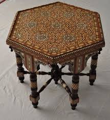 Arabian Mother Of Pearl Inlaid Coffee Side Table Moroccan Table Coffee Table Wood Coffee Table Square