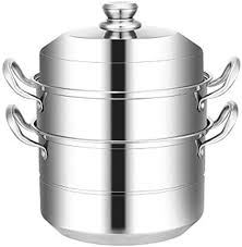 Wash with soap and water. Nafe 3 Tier 28cm 40cm Food Steamer Pan Stock Pot Induction Safe With Glass Lid Cookware Stay Cool Handles S In 2021 Steamer Recipes Induction Cooker Layered Lunches