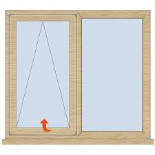 Three lite double hung sashes are proportioned equally in width across Timber Casement Window Top Hung Open Fixed Jeld Wen Windowsdoors Windows Stairs