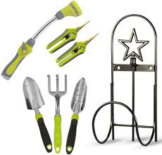 But that's not all—you'll also get a solid wood grow box, four burlap grow bags, four soil discs, bamboo plant markers, and a pair of tiny shears perfect for trimming herbs. Amazon Com Ultimate Gardening Tool Set Includes Wrought Iron Hose Holder Watering Wand Garden Hand Tools And Set Of Two Garden Scissors Gardening Gifts For Men And Women Patio Lawn