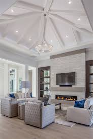 727 Buttonbush Lane Naples Fl 34108 Coastal Contemporary Living Room With White Ceiling Beams Coastal Living Rooms Family Living Rooms Contemporary Living