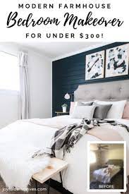 Discover best rustic farmhouse bedroom ideas and design tips. Modern Farmhouse Bedroom Makeover For Under 300 Bedroom Makeover Small Master Bedroom Rustic Bedroom Furniture