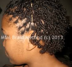 The interesting thing is, as a part of the culture of african american people, different types of african braids were seen as a symbol of a person's social or marital status, age group, religion, etc. Mini Braids On Short Natural Hair The Mini Braid Method
