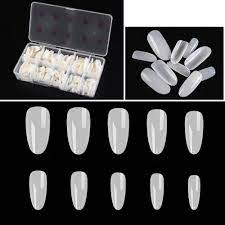 Amazon.com: Sunniess 500pcs Coffin False Nail Tips Almond Acrylic Nail Tips  Full Cover Press On False Nails with Case for Nail Salons and DIY Nail Art  Kit,10 Sizes : Beauty & Personal さん