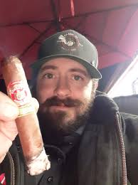 Celebrating Halloween birthday with cigars