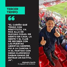 En Tercer Tiempo nos dimos el gustazo de hablar con Alejandro “Mago”  Faurlin, ex jugador de #Instituto hoy representante de Jeremías Lázaro, joya  de la Gloria.