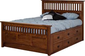 The advantage to our old bed was that it had room underneath for storage. Midvale 12 Drawer Storage Bed Countryside Amish Furniture
