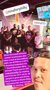 When the small minority owned businesses also, Have a seat at the political  table, we all WIN as a CITY. Amazing fundraiser for Councilmember Nina  Ahmad. Thank you for CM @ninaforphilly for making ...