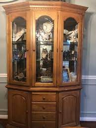 Vintage farmhouse hutch cabinet with 4 doors, china cabinet, display cabinet, dining room furniture porchnook 5 out of 5 stars (36) $ 499. Cochran S Thresher Oak China Cabinet And Buffet Hutch Ebay