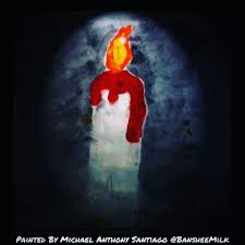 I Painted A Bleeding Candle Painting Light Art Art