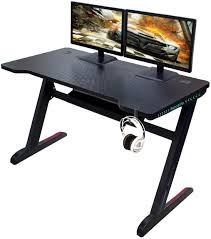 This was my first time properly experimenting with epoxy, let alone the first time making a table top. Ergonomic Gaming Desk 47inch Z Shaped Home Office Pc Computer Table Gamer Workstation With Rgb Led