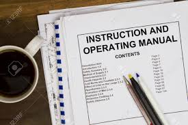 Operating Instruction Manual Stock Photo, Picture And Royalty Free Image.  Image 21428851.