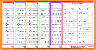 We have split the worksheets up into 3 different sections: Year 6 Algebra Introduction Activity Worksheet Classroom Secrets