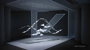 Kinetic Logo At Deutsche Bank Brandspace Frankfurt Kinetic Sculpture Kinetic Projection Mapping