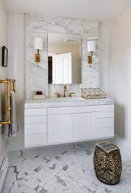 Shop for gold bathroom accessories at bed bath & beyond. 25 Luxury Gold Master Bathroom Designs With Gold Fixtures Pictures White Bathroom Decor White Bathroom Gold Bathroom