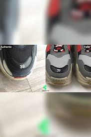 Off White Air Force 1 Black Real Vs Fake Balenciaga Triple S Size Text Fake Vs Real Lca