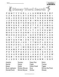 Funster 100+ large print easy crossword puzzles: Disney Character Word Search Puzzle Teaching Squared
