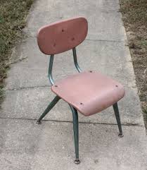 Vintage School Chair American Desk Manufacturing Co Hard Plastic Metal Usa Vintage School Chairs School Chairs Chair