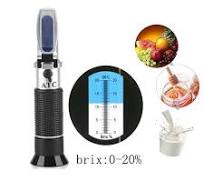 0-20% Brix Refractometer Handheld Sugar Refractometer Sugar Concentration  With ATC Sweetness Optics Tester for Milk Fruit - AliExpress
