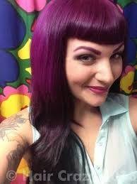 Manic Panic Fuschia Shock This Color Worked Great With My Skin Tone Plum Black Hair Hair Color For Black Hair Plum Hair