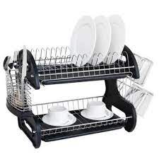 Maybe you would like to learn more about one of these? Ktaxon Kitchen Dish Cup Drying Rack Holder Sink Drainer 2 Tier Dryer Stainless Steel Walmart Canada
