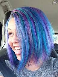 Black Blue And Purple Hair Bea Miller Blue Hair Jpg 500 667 Blue Purple Hair Hair Styles Purple Hair Highlights