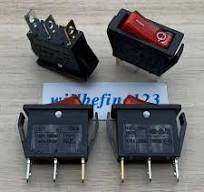 1pc LECI RS606-101N011CRB 3Pins Rocker Switch 2Positions 16GPA 250VAC T105/55