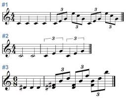 Triplet note rhythms in music. Counting Musical Duplets With Audio