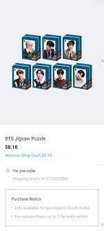 We will help you as soon as possible. Bts Merch Restocks Twitterissa Weverse Shop Global Announcement Bts Jigsaw Puzzle On Sale On Weverse Shop Global For 8 10 South Korea Only Shipping Apr 27 Limit 2 Per