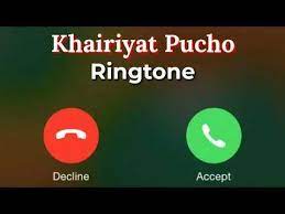 Music & free tones to cell phone, ios or android. Khairiyat Pucho Song Ringtone Chhichhore Movie Song Ringtone Khairiyat Pucho Song Phone Ringtone Youtub Love Mom Quotes Best Love Lyrics Cute Song Lyrics