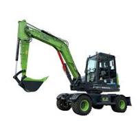 China Customized 8 Ton Electric Wheel Excavator With Yuchai ...