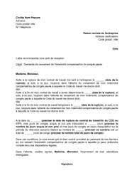 Lettre de démission du salarié format type modèle en ligne. Exemple Gratuit De Lettre Demande Versement Indemnite Compensatrice Conges Payes Salarie A Ancien Employeur