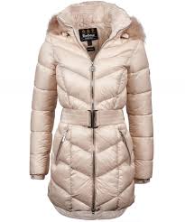 Barbour International Highpoint Faux Fur Trim Quilted Jacket